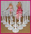   SHIPPING 12 White Kaiser BARBIE Doll Stands For FASHION ROYALTY