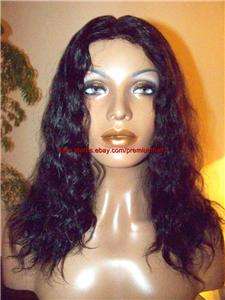 Full Lace Human Indian Hair Remi Remy Wig 16 1b Natural Straight 