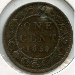  1859 Canadian Large Cent 