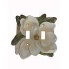 Vickilane Creative Design Magnolia Floral Dcor Double Toggle Switch 