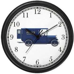  Police Car   Paddy Wagon   New York City 2   JP   Wall Clock 