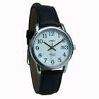 Timex Indiglo Watch Mens Chrome with Leather Band (L20501)