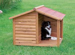 New Large Dog Pitched Roof Dog House Wood Doghouse Weatherproof Raised 