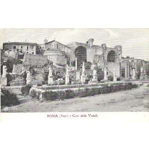   Postcard House of the Vestal Virgins   Rome Italy 