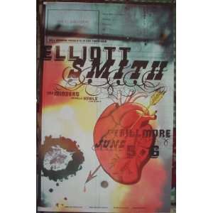 Elliott Smith Fillmore 2000 Concert Poster F404 