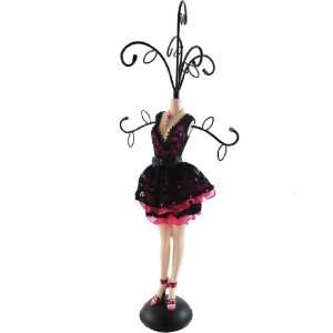  Flirty Lace Mannequin Jewelry Holder Hot Pink 7x17 Home 