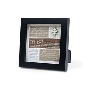   Plaque With Heartfelt Definitions Of Trust And Verse