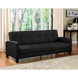 Delaney Black Futon Sofa Sleeper  DHP For the Home Living Room Sofas 