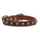 Hip Doggie Silver Stud Dog Collar in Pearl   Size Extra Extra Small