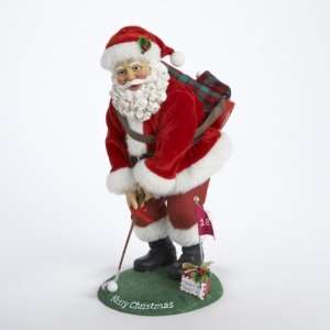  10 Fabriche Golf Santa on Putting Green Christmas 