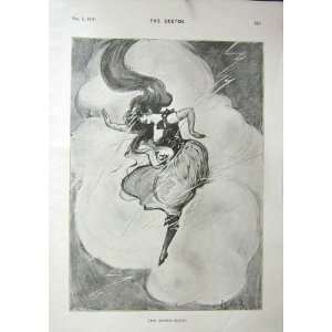  The Sketch 1900 The Storm Cloud Antique Print
