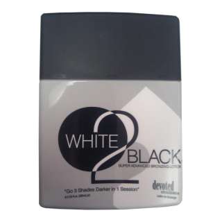 DEVOTED CREATIONS WHITE 2 TO BLACK TANNING BED LOTION  