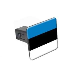 Estonia Flag   1 1/4 inch (1.25) Tow Trailer Hitch Cover Plug Insert 