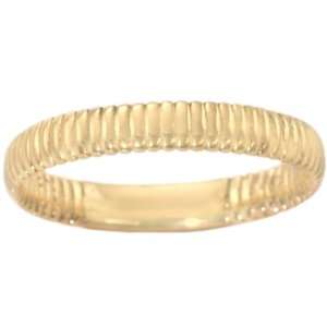   Gold Medium Band Ring Spacer Plain Metal, size7.5 diViene Jewelry