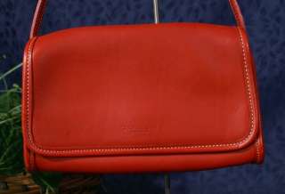 Authentic Small COACH Red Leather Shoulder Messenger Bag 9140  