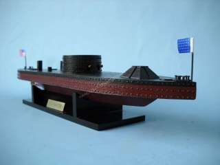   USS Monitor model warships Metal nameplate included for display