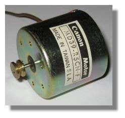 Canon DC Motor with Pulley   12 V   3800 RPM   Ultra Quiet Cassette 