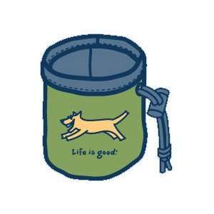  LIFE IS GOOD RUN LIKE A DOG SNACKPACKER   O/S   GREEN 