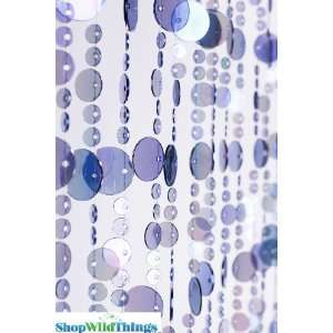   : Bubbles Light Cobalt Blue Iridescent Beaded Curtain: Home & Kitchen