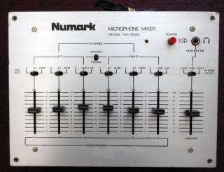 Numark Microphone Mixer MX 3000  