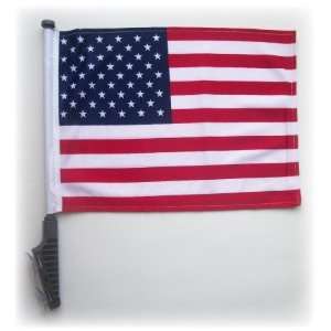  USA Golf Cart Flag with EZ STICK On & Off Suction Cup 