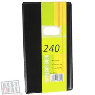 New 240 Business Card Credit Card ID Case Holder Cards Organizer Free 