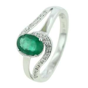  Emerald Diamond Ring: Jewelry