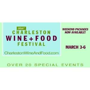  3x6 Vinyl Banner   Wine and Food Festival 