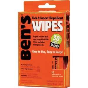  Camping Bens Insect Repellent Wipes