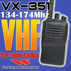 Vertex Standard VX 351 VHF 134 174Mhz Portable Radios  