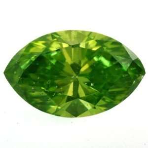    0.50 Ctw Pine Green Marquise Cut Real Loose Diamond Jewelry