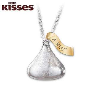   KISS Daughter Diamond Pendant Necklace KISSES For My Daughter  