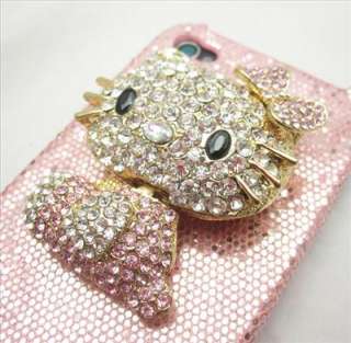 Bling Pink Hello Kitty hard back Case Cover for iPhone 4 4S  