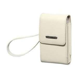 Large White Quito Series Leather Digital Camera Pouch 