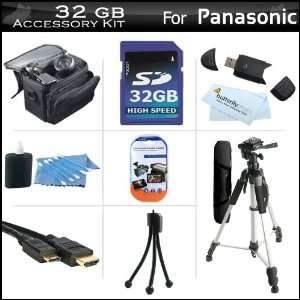  Kit For Panasonic HDC TM41 HD Camcorder Includes 32GB High Speed SD 