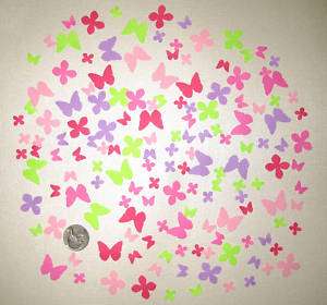   STEWART SMALL BUTTERFLIES AND FLOWERS PUNCHES 150 DIE CUTS PUNCHIES