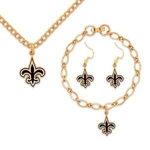  New Orleans Saints 3Pc Jewelry Gift Set