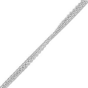   18 Inch Three Strand Cable Chain Necklace West Coast Jewelry Jewelry