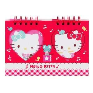    Hello Kitty Spiral Double Memo Pad : Piano Kt: Office Products