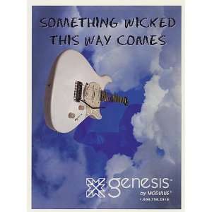 1996 Modulus Genesis Guitar Something Wicked Comes Print 
