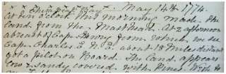 1774 Manuscript Journal   COLONIAL AMERICA   VIRGINIA   Nicholas 
