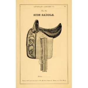   Ad Side Saddle No 93 Enameled Leather Horn Full   Original Print Ad