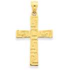 Jewelry Adviser pendants 14K Greek Key Cross Pendant