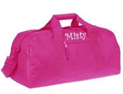 Personalized Duffle Bag Gym Sport Duffel hot pink NEW!  