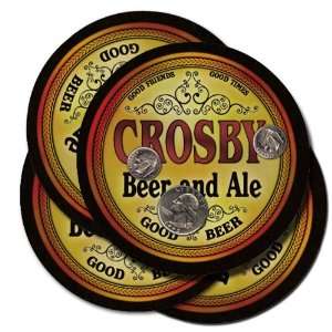  CROSBY Family Name Brand Beer & Ale Coasters Everything 