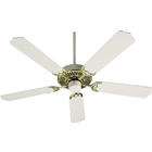 Quorum International 77525 26 Ceiling Fan   Polished Brass With White