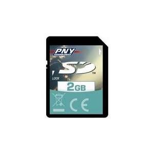  PNY HP 2GB Secure Digital Card   (3 Per Pack)