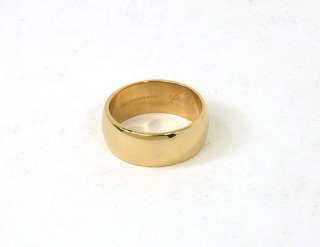 DESIGNER TIFFANY & CO. 14K GOLD WIDE WEDDING BAND RING  