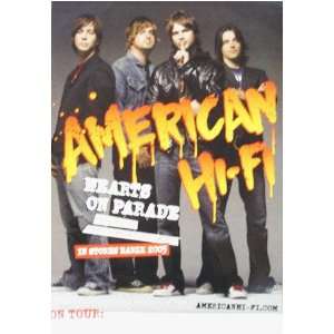  American Hi Fi Tour Blank Original Poster 2005: Home 