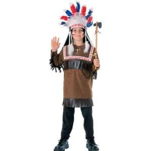    Cherokee Warrior Youth Costume with Headpiece Toys & Games